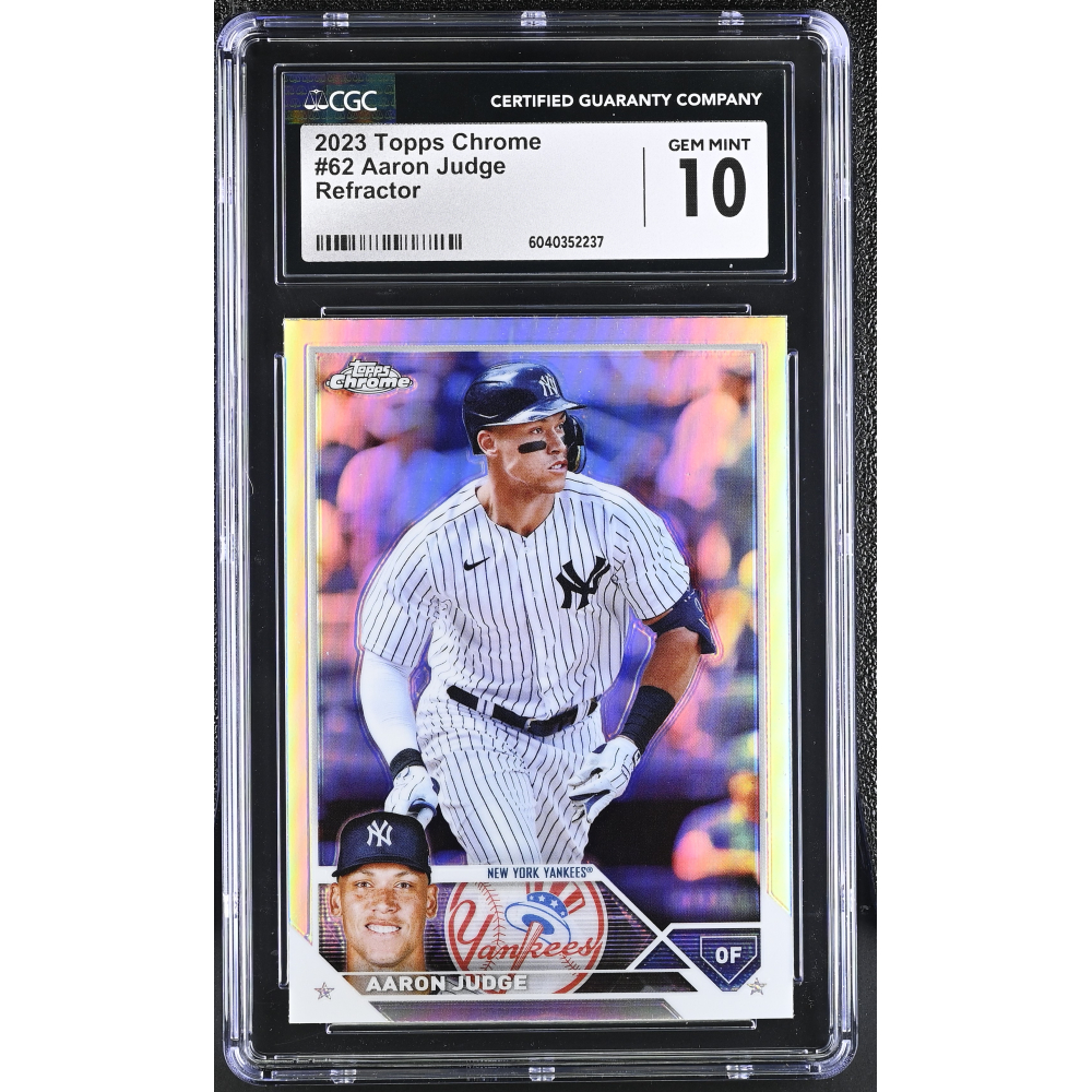 Aaron Judge 2023 Topps Chrome Refractor #62 (CGC 10) at PristineAuction.com