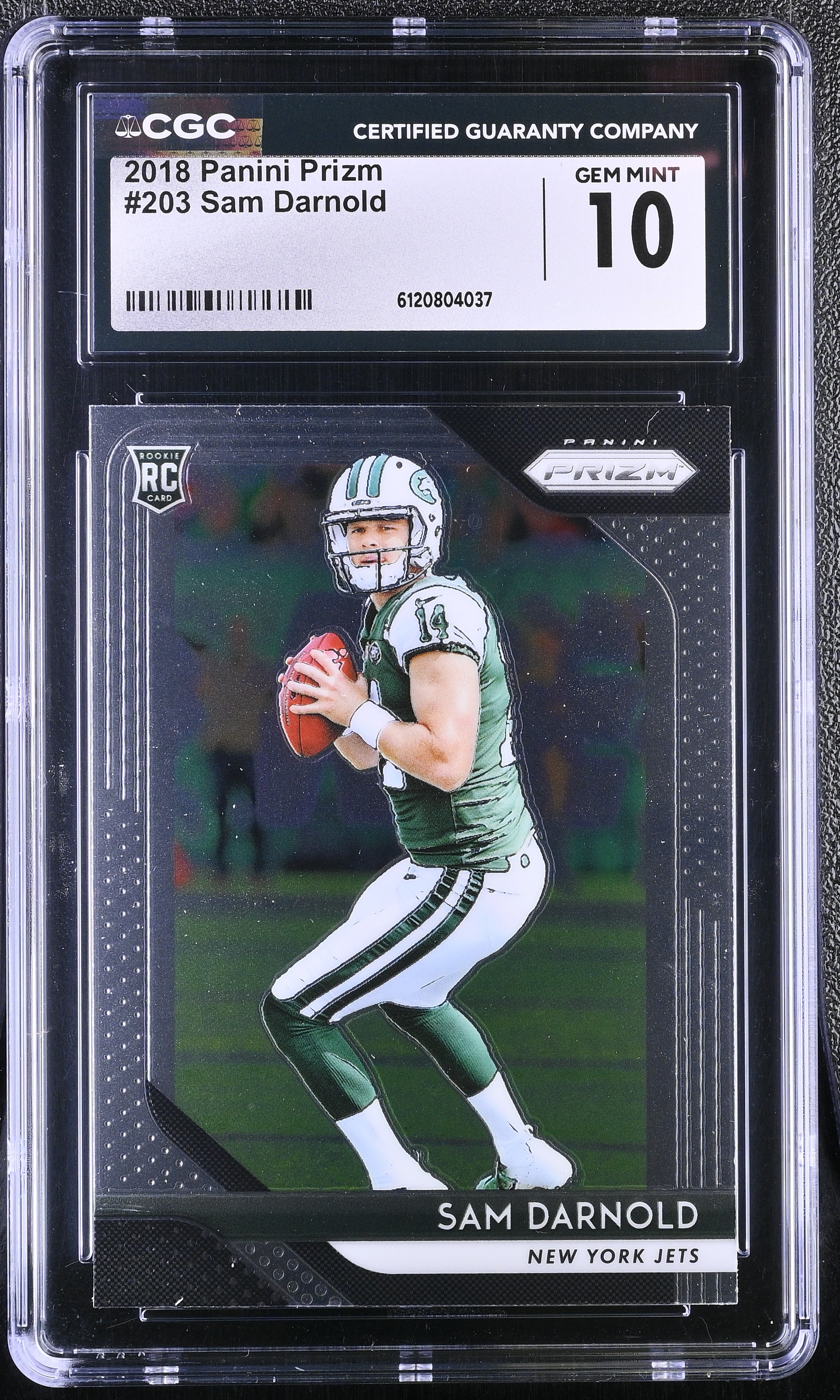Sam Darnold 2018 Panini Prizm #203 RC (CGC 10) at PristineAuction.com Sam Darnold 2018 Panini Prizm #203 RC (CGC 10) at PristineAuction.com