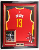 James Harden Signed Custom Framed Jersey Display (TriStar) at PristineAuction.com