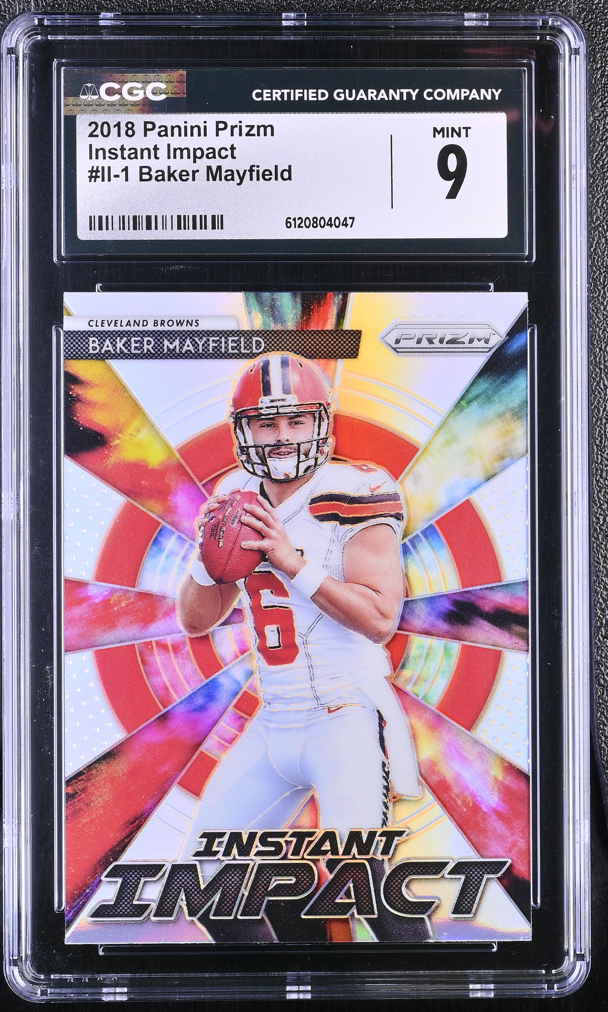 Baker Mayfield 2018 Panini Prizm Instant Impact #II-1 RC (CGC 9) at PristineAuction.com Baker Mayfield 2018 Panini Prizm Instant Impact #II-1 RC (CGC 9) at PristineAuction.com