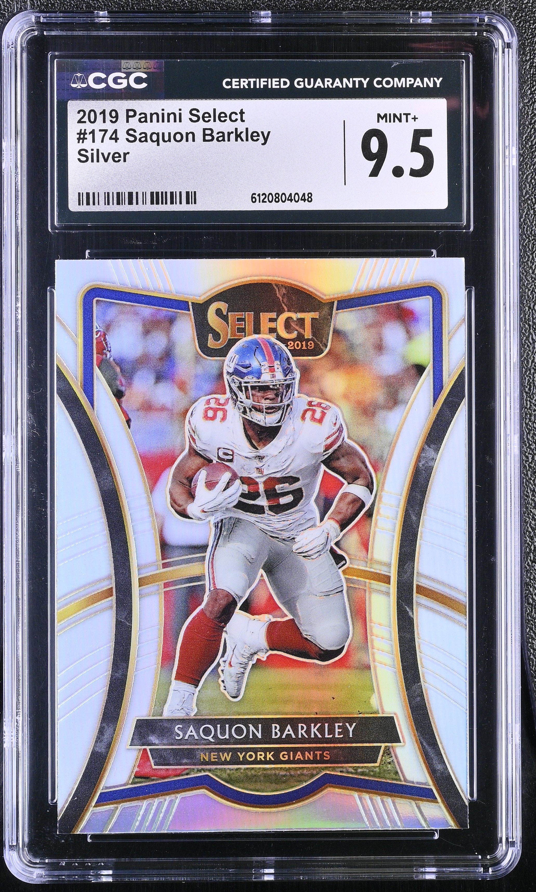 Saquon Barkley 2019 Panini Select Silver #174 (CGC 9.5) at PristineAuction.com Saquon Barkley 2019 Panini Select Silver #174 (CGC 9.5) at PristineAuction.com