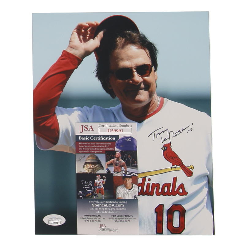 Tony Larussa Signed Cardinals 8x10 Photo (JSA) at PristineAuction.com Tony Larussa Signed Cardinals 8x10 Photo (JSA) at PristineAuction.com