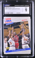 Michael Jordan 1993-94 Upper Deck Scores 54 Points #193 (CGC 9) at PristineAuction.com