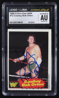 "Cowboy" Bob Orton Signed 1985-86 O-Pee-Chee WWF Series 2 #12 RC (CGC | Autograph Graded CGC 10) at PristineAuction.com