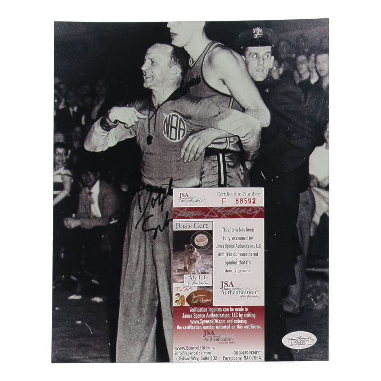 Sid Borgia Signed NBA 8x10 Photo (JSA) at PristineAuction.com Sid Borgia Signed NBA 8x10 Photo (JSA) at PristineAuction.com