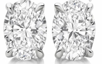 NEW 0.97 CTW Lab Grown Diamonds Earrings E-F, VVS2 IGI Estimated Retail Value: $5365 at PristineAuction.com