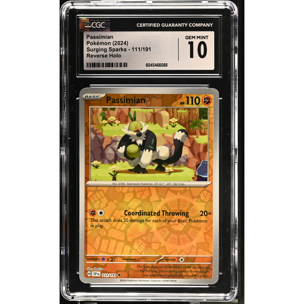 Passimian 2024 Pokemon Surging Sparks #111/191 (CGC 10) at PristineAuction.com