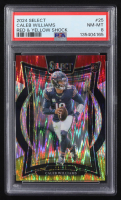 Caleb Williams 2024 Select Prizm Red and Yellow Shock #25 RC (PSA 8) at PristineAuction.com