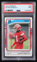 Xavier Worthy 2024 Donruss #398 RR RC (PSA 9) at PristineAuction.com