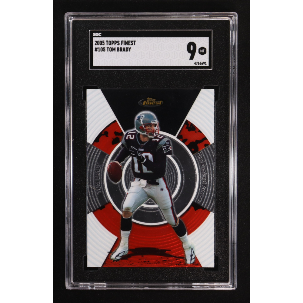 Tom Brady 2005 Topps Finest #105 (SGC 9) at PristineAuction.com