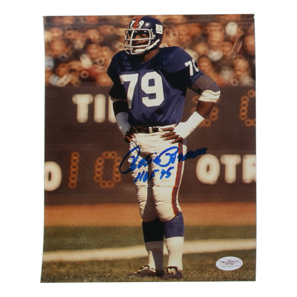 Rosey Brown Signed Giants 8x10 Photo Inscribed "HOF 15" (JSA) at PristineAuction.com