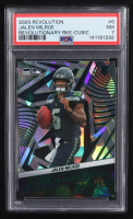 Jalen Milroe 2025 Panini Revolution Revolutionary Rookies Cubic #6 RC #9/10 (PSA 7) at PristineAuction.com