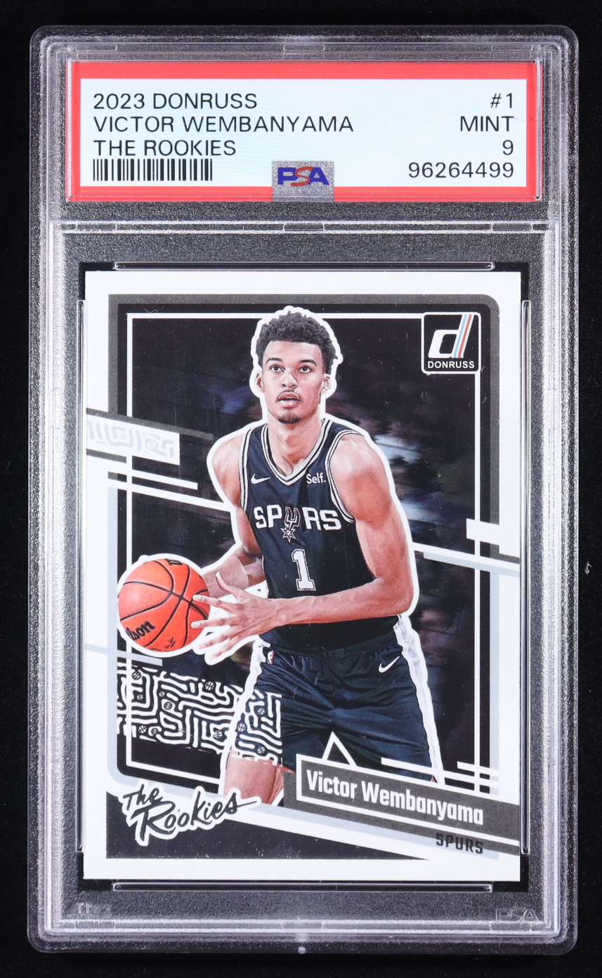 Victor Wembanyama 2023-24 Donruss The Rookies #1 RC (PSA 9) at PristineAuction.com Victor Wembanyama 2023-24 Donruss The Rookies #1 RC (PSA 9) at PristineAuction.com