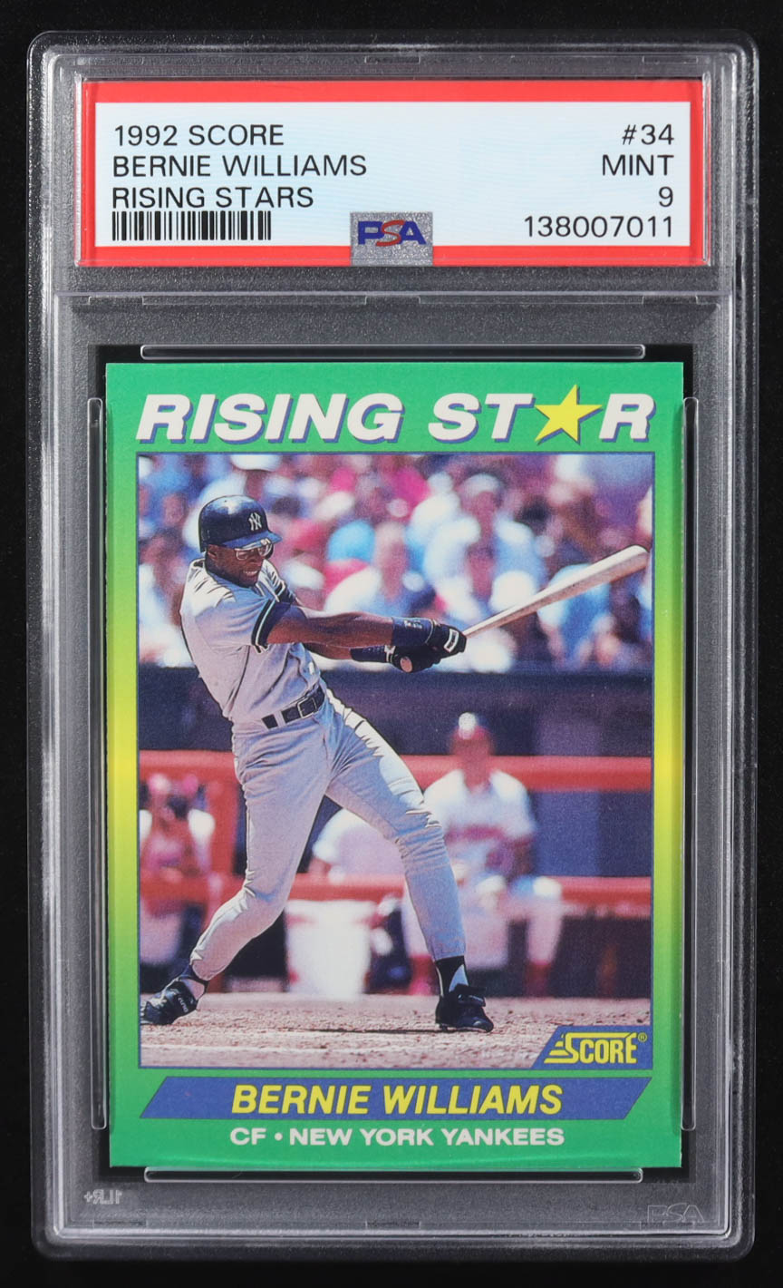 Bernie Williams 1992 Score 100 Rising Stars #34 (PSA 9) at PristineAuction.com Bernie Williams 1992 Score 100 Rising Stars #34 (PSA 9) at PristineAuction.com