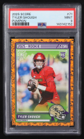 Tyler Shough 2025 Score Rookies Pumpkin #71 RC (PSA 9) at PristineAuction.com