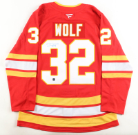 Dustin Wolf Signed Flames Fanatics Authentic Jersey (COJO) at PristineAuction.com