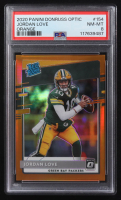 Jordan Love 2020 Panini Donruss Optic Orange RR #154 RC #069/199 (PSA 8) at PristineAuction.com