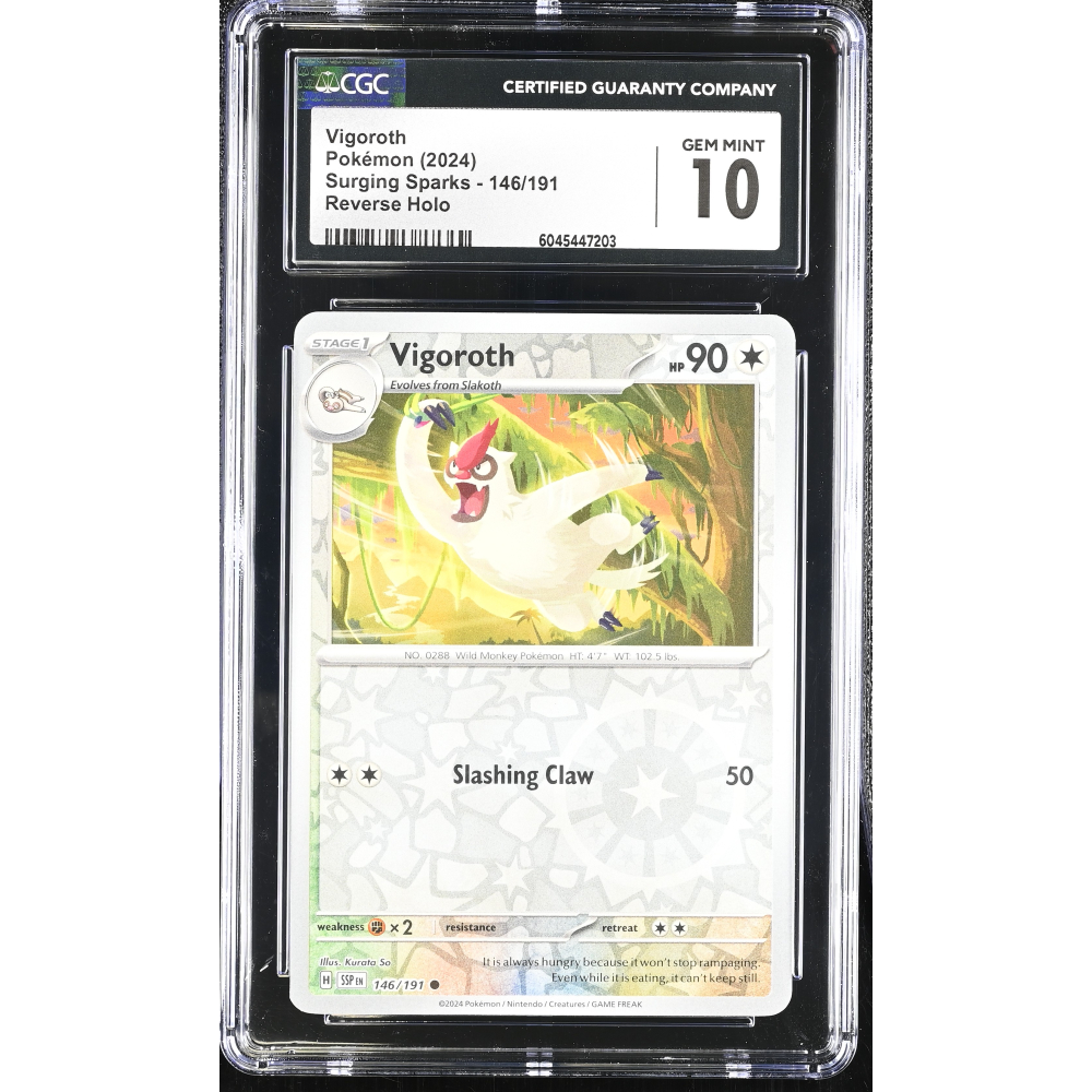 Vigoroth 2024 Pokemon Surging Sparks #146/191 (CGC 10) at PristineAuction.com