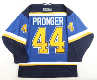 Chris Pronger Signed Blues CCM Authentic Captain's Jersey Inscribed "HOF 15" (COJO) at PristineAuction.com