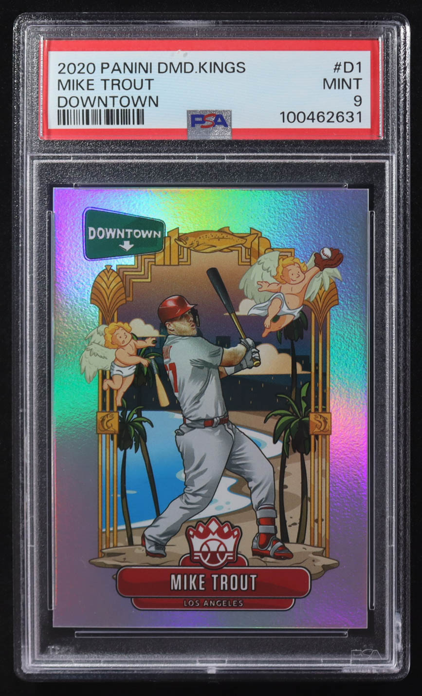 Mike Trout 2020 Panini Diamond Kings Downtown #D1 RC (PSA 9) at PristineAuction.com Mike Trout 2020 Panini Diamond Kings Downtown #D1 RC (PSA 9) at PristineAuction.com