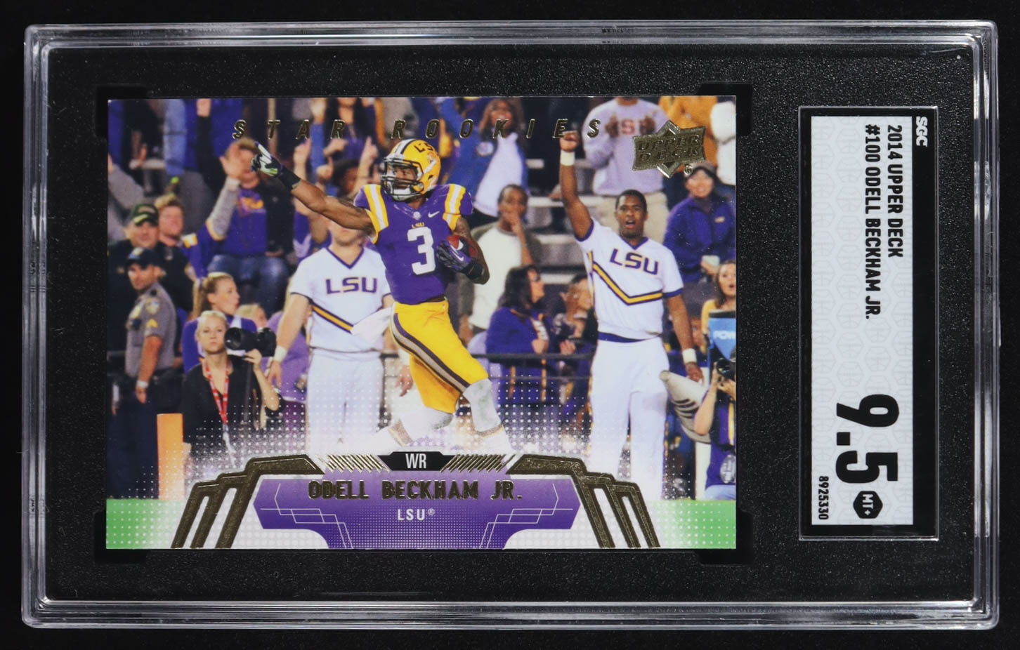 Odell Beckham Jr. 2014 Upper Deck #100 RC (SGC 9.5) at PristineAuction.com Odell Beckham Jr. 2014 Upper Deck #100 RC (SGC 9.5) at PristineAuction.com