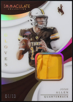 Josh Allen 2018 Panini Immaculate Collection Collegiate Gloves #4 RC #84/99 at PristineAuction.com