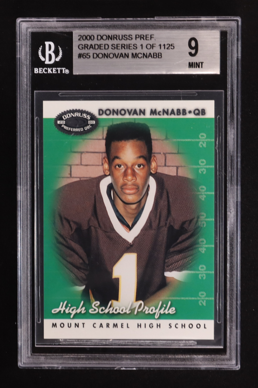 Donovan McNabb 2000 Donruss Preferred HS #65 (Beckett 9) at PristineAuction.com Donovan McNabb 2000 Donruss Preferred HS #65 (Beckett 9) at PristineAuction.com