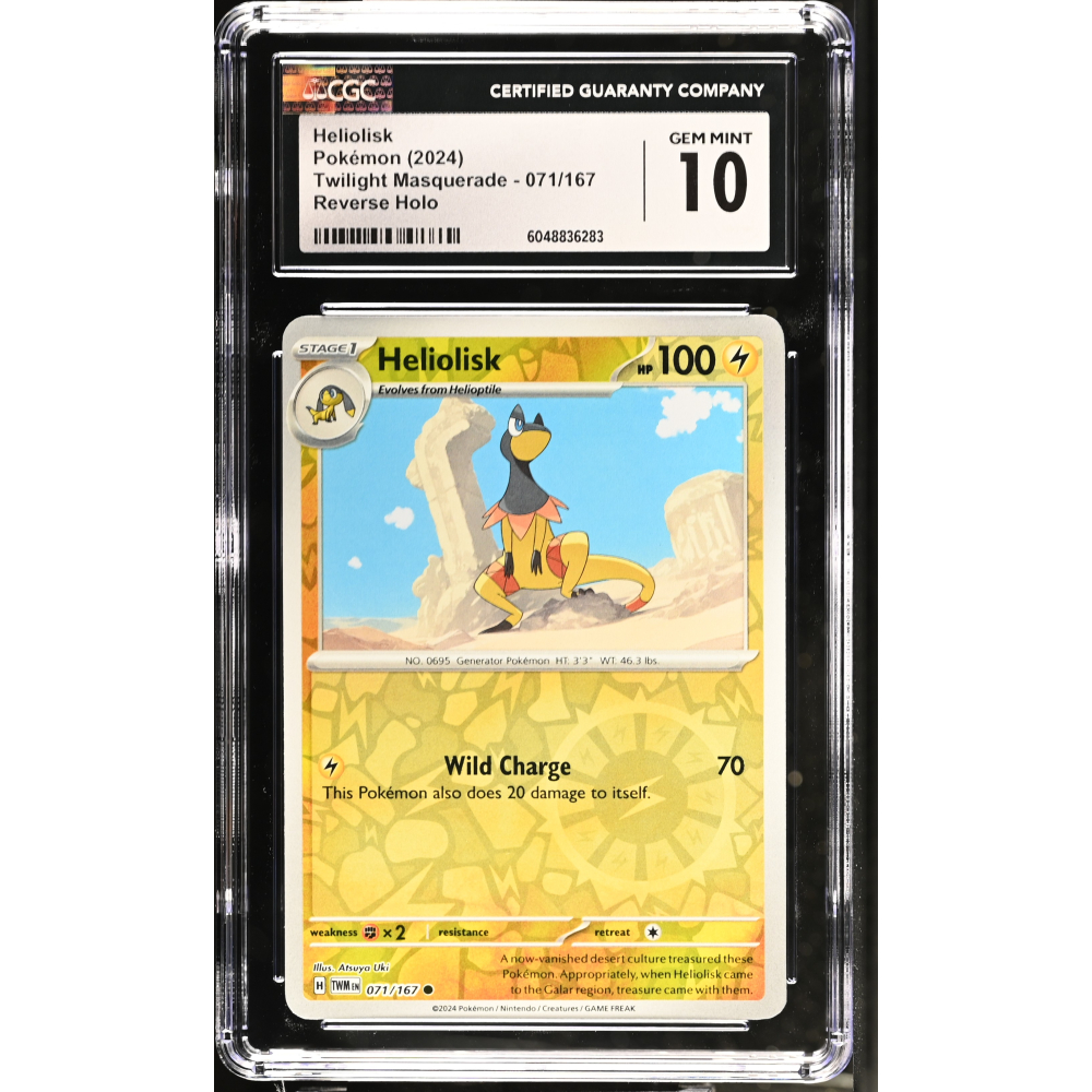 Heliolisk 2024 Pokemon Twilight Masquerade #071/167 (CGC 10) at PristineAuction.com