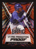 Jackson Chourio 2023 Leaf Exotic Clown Fish Wave Pre-Production Proof #NNO #1/1 at PristineAuction.com