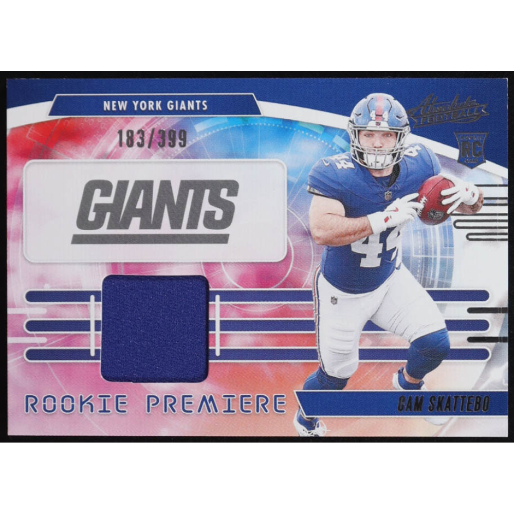 Cam Skattebo 2025 Panini Absolute Rookie Premiere #RPM-CSO #183/399 RC at PristineAuction.com
