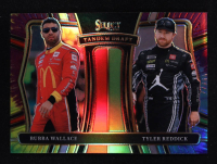 Bubba Wallace / Tyler Reddick 2025 Select Tandem Draft Prizms Tie Dye #6 #03/25 at PristineAuction.com
