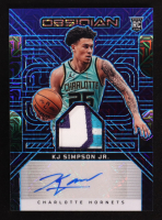 KJ Simpson Jr. 2024-25 Panini Obsidian Rookie Jersey Ink Electric Etch Deep Sea Mojo #17 #1/5 RC at PristineAuction.com