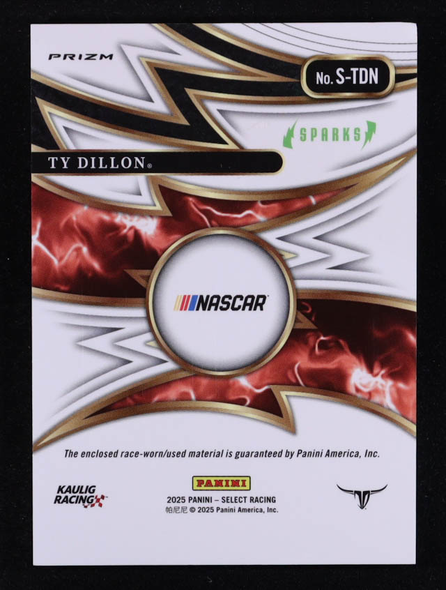 Ty Dillon 2025 Select Sparks #21 at PristineAuction.com Ty Dillon 2025 Select Sparks #21 at PristineAuction.com