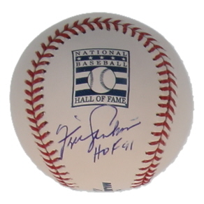 Fergie Jenkins Signed OML Hall of Fame Logo Baseball Inscribed "HOF 91" (MLB) at PristineAuction.com Fergie Jenkins Signed OML Hall of Fame Logo Baseball Inscribed "HOF 91" (MLB) at PristineAuction.com