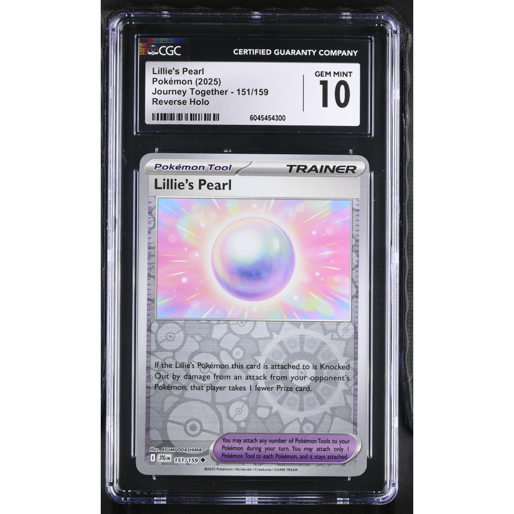 Lillie's Pearl 2025 Pokemon Journey Together #151/159 (CGC 10) at PristineAuction.com