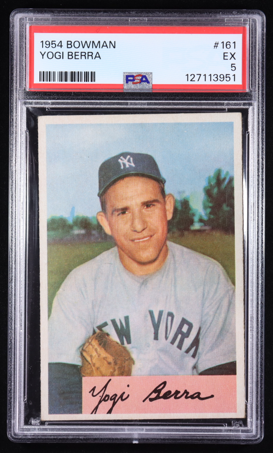 Yogi Berra 1954 Bowman #161 (PSA 5) at PristineAuction.com Yogi Berra 1954 Bowman #161 (PSA 5) at PristineAuction.com