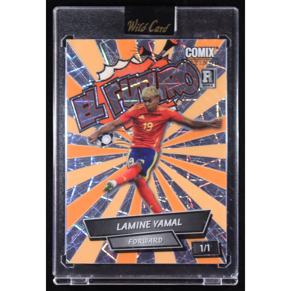 Lamine Yamal 2024 Wild Card Comix Platinum El Futuro #ACEF-LY07 RC #1/1 at PristineAuction.com