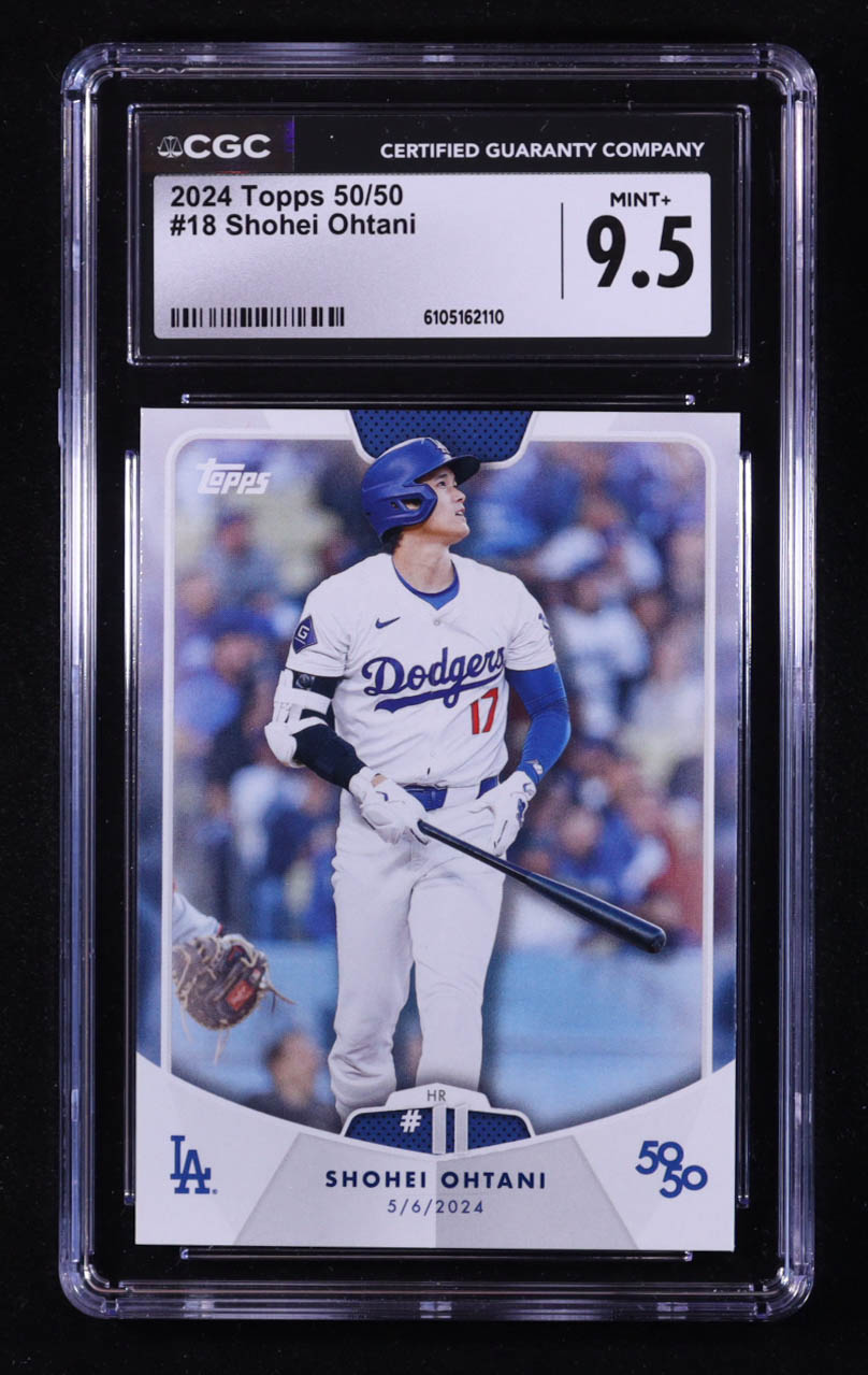 Shohei Ohtani 2024 Topps 50/50 Ohtani #18 (CGC 9.5) at PristineAuction.com Shohei Ohtani 2024 Topps 50/50 Ohtani #18 (CGC 9.5) at PristineAuction.com