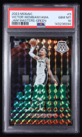 Victor Wembanyama 2023-24 Panini Mosaic Jam Masters Mosaic Green #3 RC (PSA 10) at PristineAuction.com