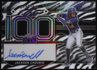 Jackson Chourio 2022 Leaf Metal Baseball's Top 100 Signatures #NNO RC at PristineAuction.com