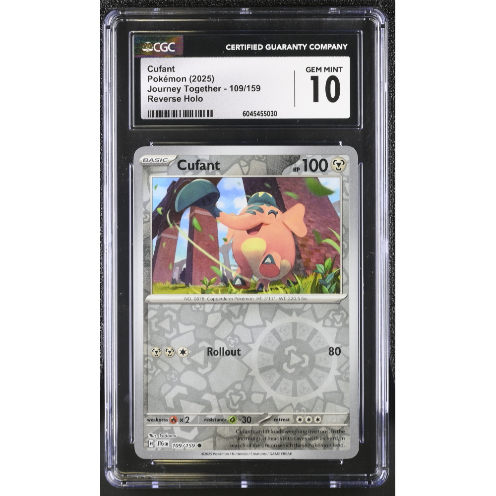 Cufant 2025 Pokemon Journey Together #109/159 (CGC 10) at PristineAuction.com