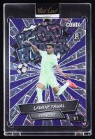 Lamine Yamal 2024 Wild Card Comix Platinum Record Breaker #ACRB-LY05 RC #1/1 at PristineAuction.com