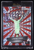 Lamine Yamal 2024 Wild Card Comix Platinum LA ROJA #ACLR-LY04 RC #1/1 at PristineAuction.com