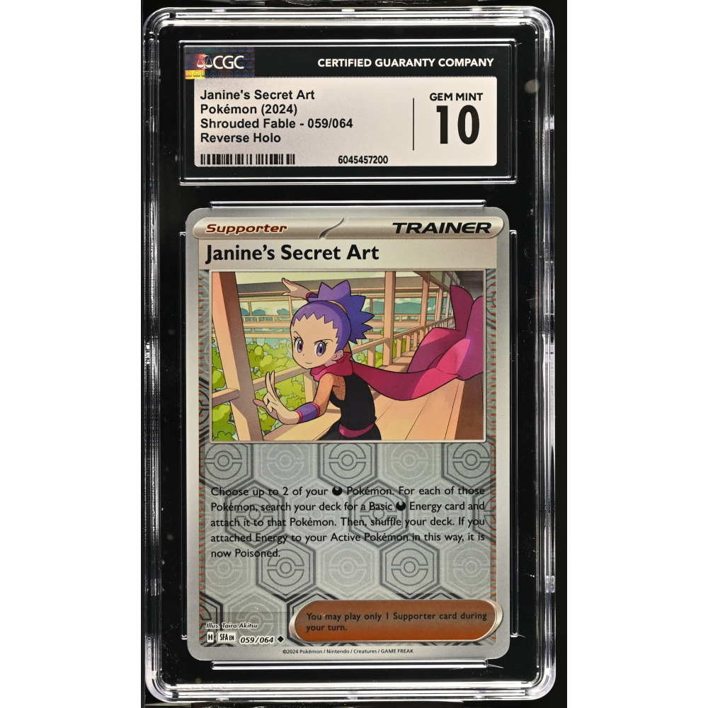 Janine's Secret Art 2024 Pokemon Shrouded Fable #059/064 (CGC 10) at PristineAuction.com