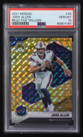 Josh Allen 2021 Panini Mosaic Mosaic Reactive Yellow #26 (PSA 10) at PristineAuction.com