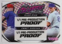 River Ryan RC / Emmet Sheehan 2024 Leaf Vivid Colorful Combos Pre-Production Proof #NNO #1/1 at PristineAuction.com