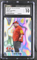 Andy Reid 2025 Leaf 15th Anniversary '90 Leaf Silver Lava #90B5 #7/15 (CGC 10) at PristineAuction.com