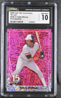 Eddie Murray 2025 Leaf 15th Anniversary '90 Leaf Pink Sparkles #90B51 #6/8 (CGC 10) at PristineAuction.com