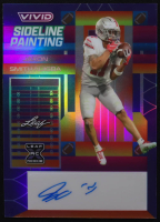 Jaxon Smith-Njigba 2023 Leaf Vivid Sideline Painting Holo Signatures #SPJSN #3/7 RC at PristineAuction.com