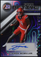 Tetairoa McMillan 2025 Leaf Pro Set Metal Pro Active Lava Blue #PATMM #1/9 RC at PristineAuction.com